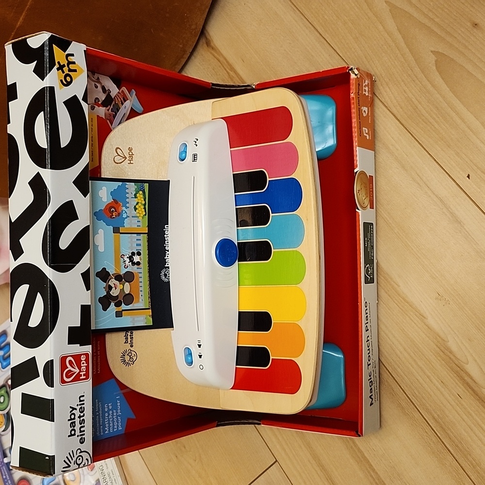 Hape wooden baby Einstein magic touch piano